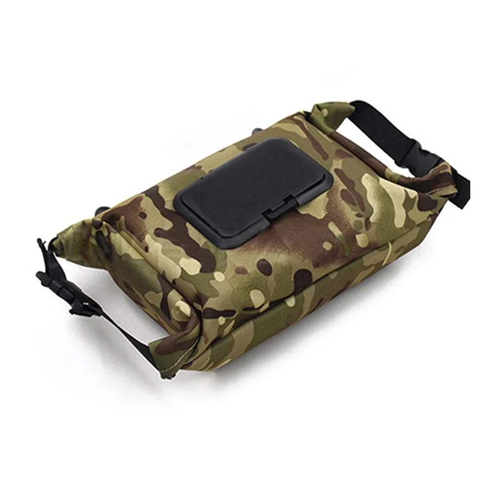 Canvas Wet Wipes Dispenser - Hanging Storage Box for Paper Towels and Wet Tissues - Outdoor Camping Accessories