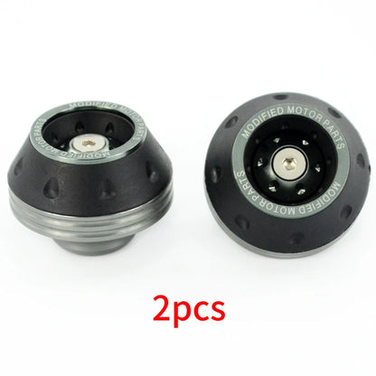 Motorcycle Front Fork Crash Protectors - 2/4Pcs Universal Alloy Wheel Protection Slider Cups for Motocross