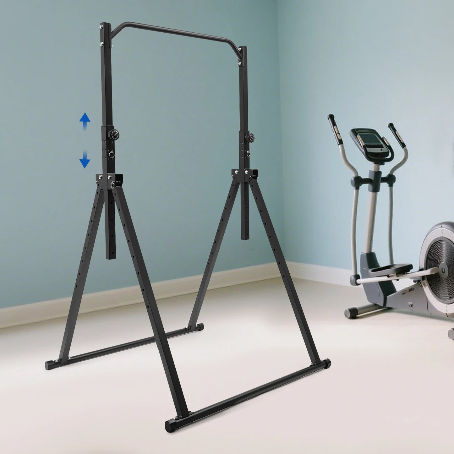 Adjustable Height Pull-Up Bar - Triangular Gymnastics Practice Station for Home Gym Strength Training