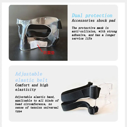 Basketball Face Guard - Protective Nose Shield Mask for Sports Injuries