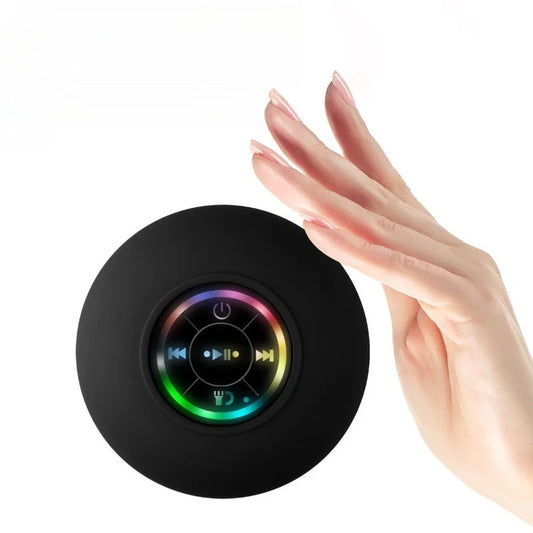 Waterproof Mini Bluetooth Speaker 2025 - Wireless LED Suction Cup Stereo for Bathroom & Outdoor Sports