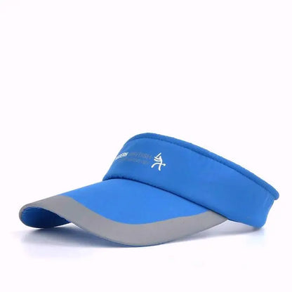 Adjustable Sports Visor Cap - Unisex Empty Top Sun Hat for Outdoor Activities