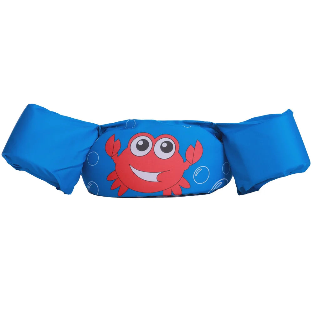 Adjustable Baby Swimming Life Jacket - Cartoon Foam Arm Sleeves with Safety Float Ring for Pool Training