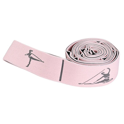 Yoga Resistance Band - Sectioned Stretching Belt for Pilates, Dance & Fitness Training