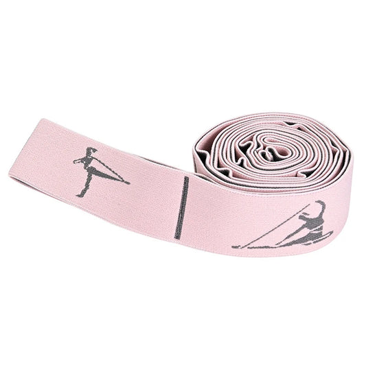Yoga Resistance Band - Sectioned Stretching Belt for Pilates, Dance & Fitness Training