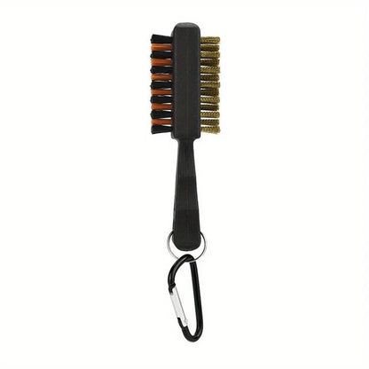 Golf Club Groove Cleaner Brush with Carabiner Clip