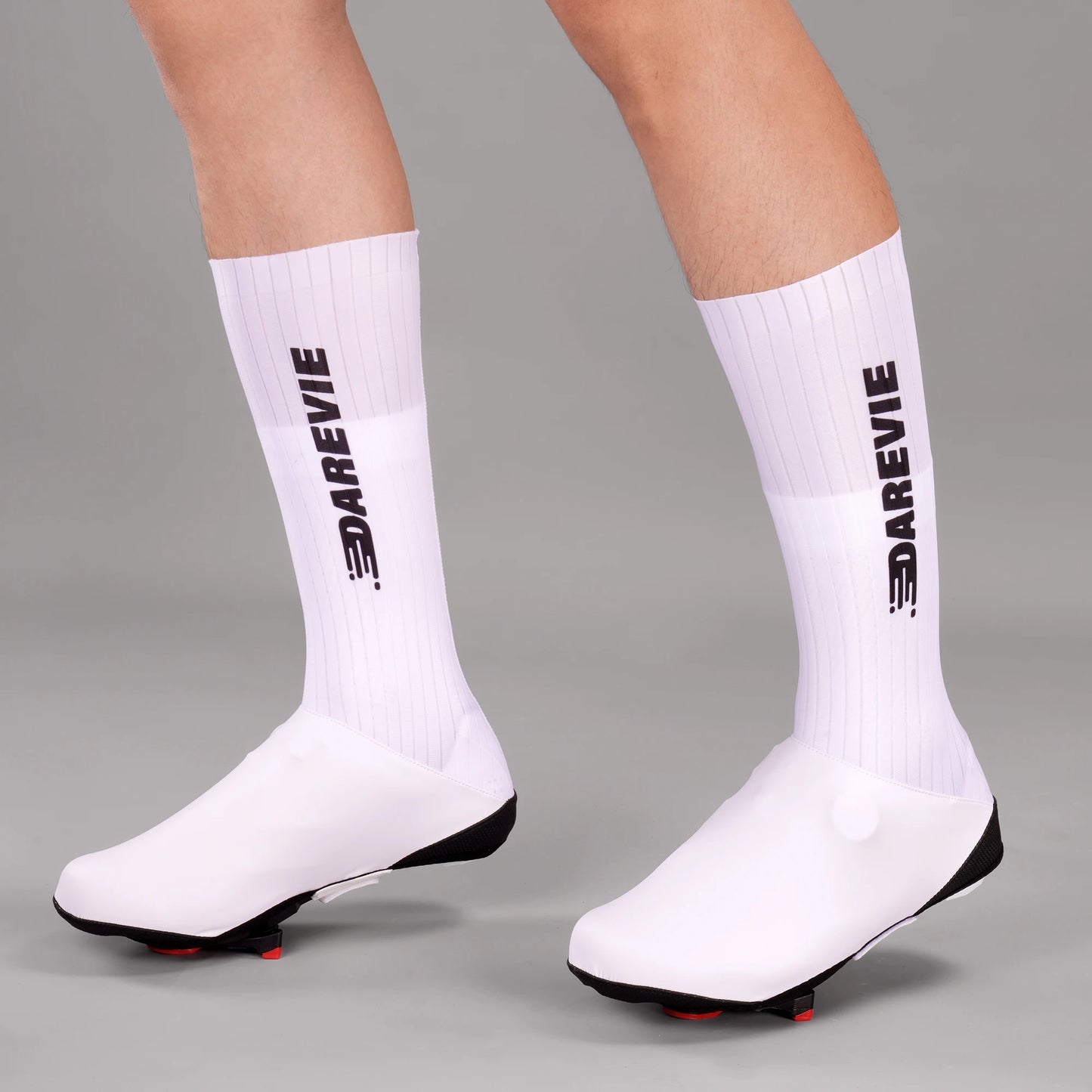 Aero Striped Cycling Shoe Covers - Waterproof Windproof Anti-Slip Overshoes for Road & MTB Bikes