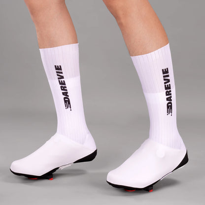 Aero Striped Cycling Shoe Covers - Waterproof Windproof Anti-Slip Overshoes for Road & MTB Bikes
