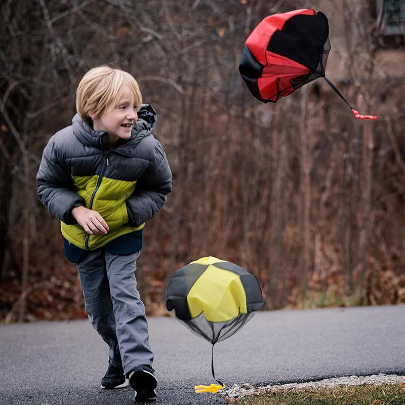 Parachute Toys for Kids - Tangle Free Outdoor Flying Parachute Men - Unique Boy Girl Gift