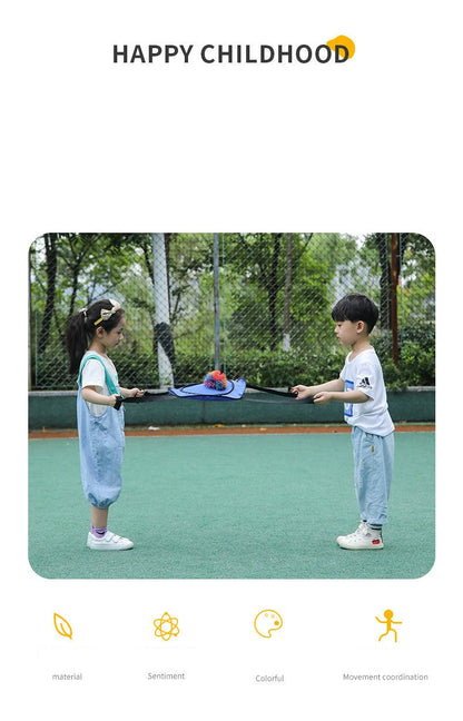 Two-Player Toss and Catch Ball Game - Parent-Child Interactive Outdoor Sensory Play Toy
