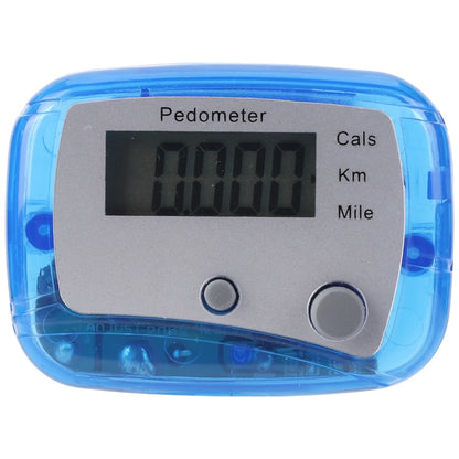 Clip-On Pedometer & Step Counter — Steps, Miles, Calories & More