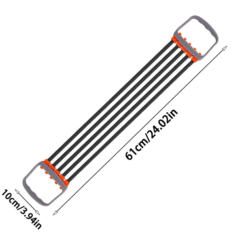 5-Band Chest Expander – Removable Resistance Bands for Pilates, Push-Ups & Full-Body Muscle Training