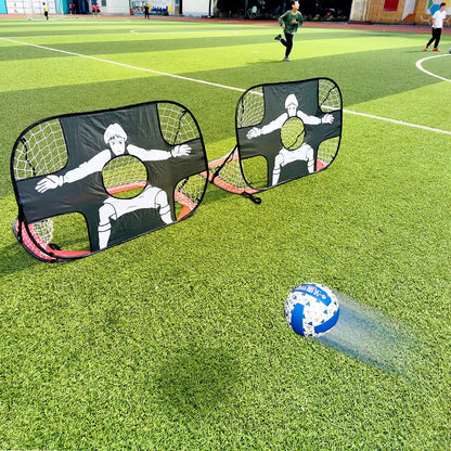 Foldable Football Goal – Nylon Soccer Target Net for Kids and Adults, Ideal for Playground, Backyard, Indoor & Outdoor Training