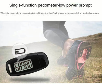 3D Pedometer Step Counter - USB Rechargeable with Backlight Display - Accurate Walking Step Tracker
