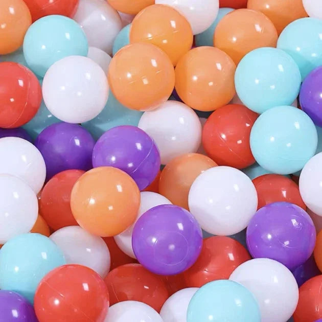Colorful Ocean Ball Pit Balls - Eco-Friendly Non-Toxic Plastic Play Balls 5.5cm (50pcs Love & Star Shapes)