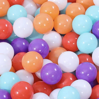 Colorful Ocean Ball Pit Balls - Eco-Friendly Non-Toxic Plastic Play Balls 5.5cm (50pcs Love & Star Shapes)