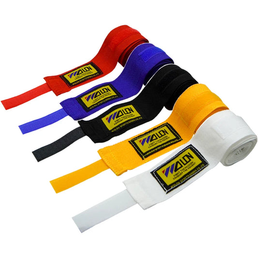 Cotton Boxing Hand Wraps - 2-Pack, Multiple Lengths (1.5M/2M/3M/5M) for MMA, Muay Thai, Kickboxing & Martial Arts Training