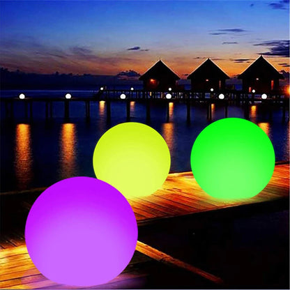 Waterproof LED Pool Lights Ball Set - 16 Color Floating Underwater Swimming Pool Lights - 40/60/90CM Options - 1-5 Pieces Available