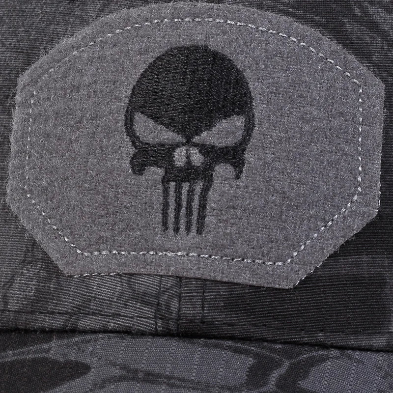 Unisex Skull Embroidered Baseball Cap - Breathable Adjustable Sun Hat for Spring & Autumn Outdoor