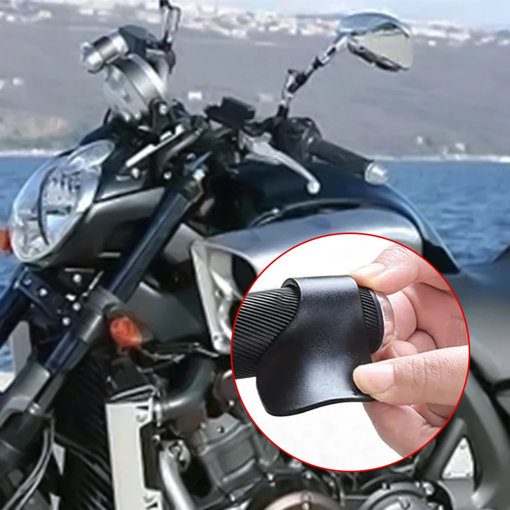 Motorcycle Throttle Assist Grip - Universal Non-Slip Handlebar Hand Rest Control Booster