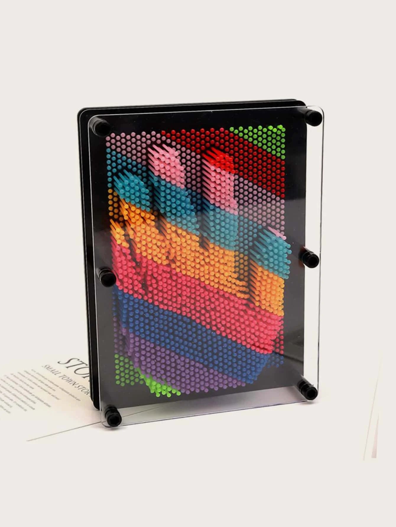 3D Pin Art Sculpture Board - Hand Clone Compression Toy for Kids - Creative Screen Insertion Pin Model for Painting and Illustration