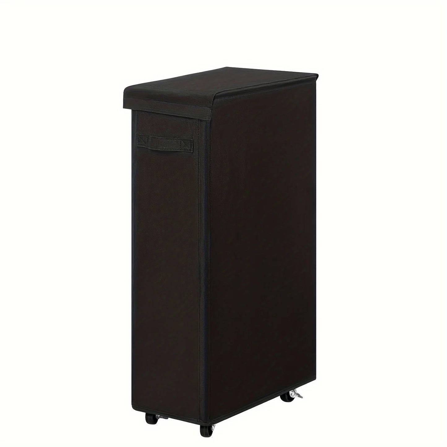 Wheeled Laundry Hamper with Lid - Closed Storage Basket for Bedroom, Bathroom & Laundry Room
