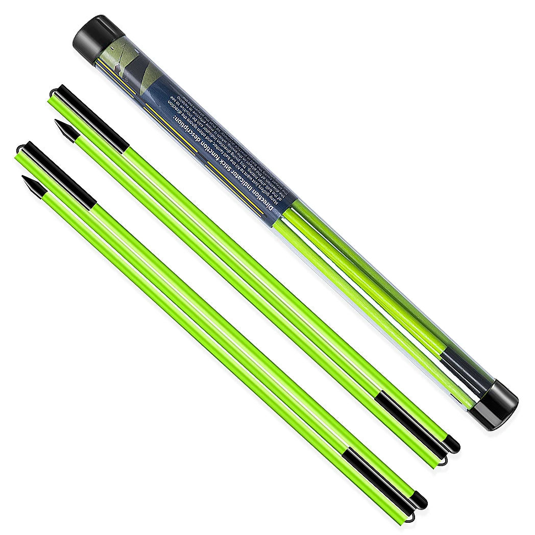 Golf Alignment Sticks 2-Pack - 48" Foldable Practice Rods for Portable Training