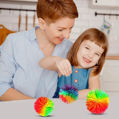 Colorful Rubber Wire Ball - 6/8/10cm Juggling Ball for Kids