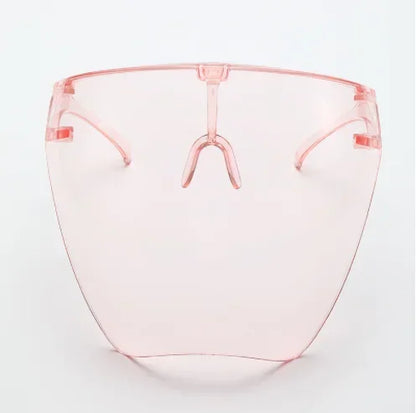 Full Face Shield Cycling Sunglasses - Protective Spherical Lens Goggles for Men & Women