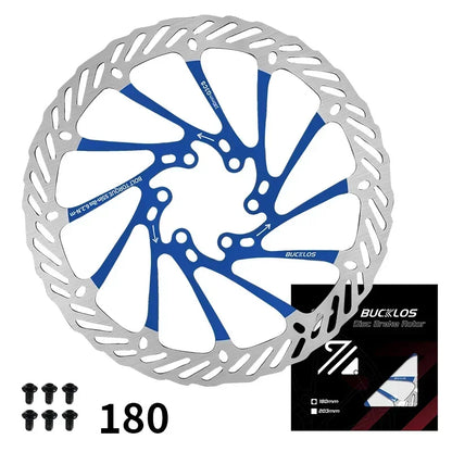 Ultralight Hydraulic Disc Brake Rotor 160/180/203mm - Mountain & Road Bike Compatible with Free Mounting Bolts