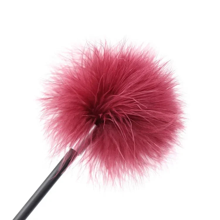 Red Leather Horse Riding Crop - Professional Equestrian Training Whip
