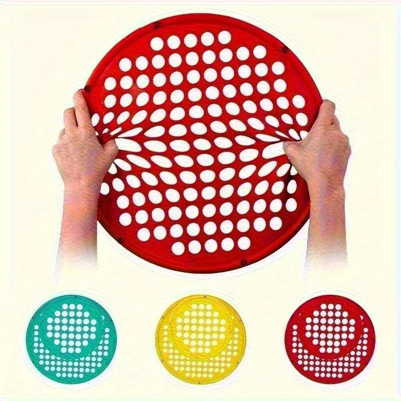 Silicone Hand Exerciser - Elastic Resistance Net 35.5cm - 3 Colors - Home Training Equipment (Battery-Free)