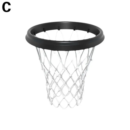 Portable Basketball Net - 45cm/17.72" TPU Professional Hoop Frame - Universal Rimless Basket Accessory