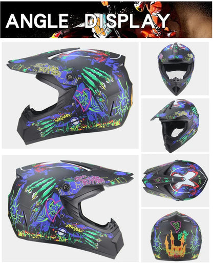 Full Face Motocross Helmet - Off-Road Downhill AM DH Cross Capacete - Free Shipping + 3 Free Gifts