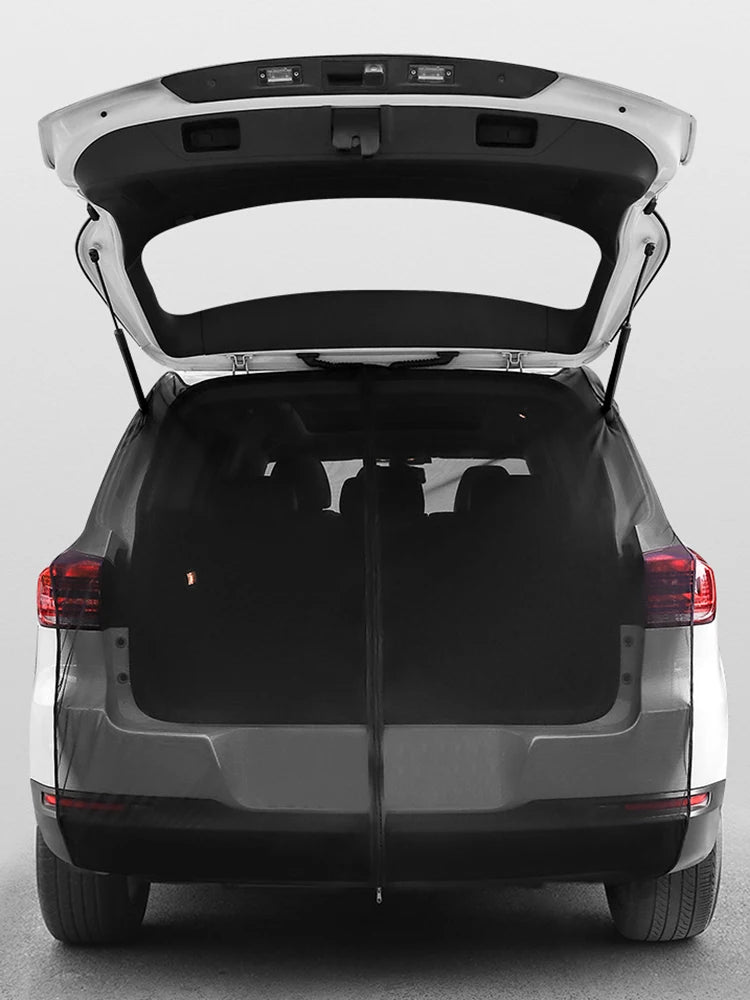 SUV & RV Tailgate Mosquito Net - Magnetic Mesh Curtain, Breathable & Eco-Friendly