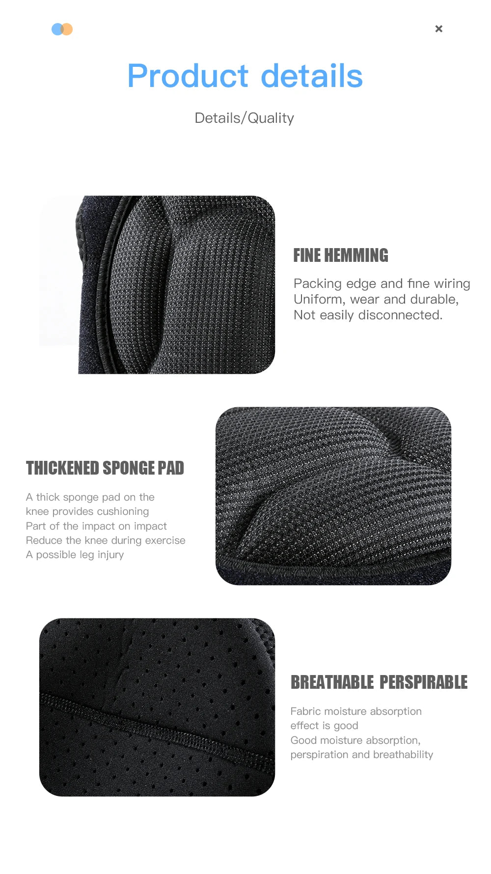 Thickened Anti-Collision Knee Pads - Elastic Pressure Strap Knee Brace for Volleyball, Extreme Sports & Protection