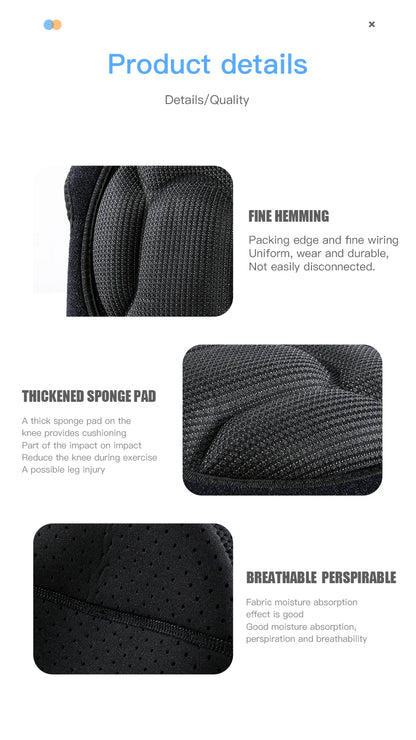 Thickened Anti-Collision Knee Pads - Elastic Pressure Strap Knee Brace for Volleyball, Extreme Sports & Protection