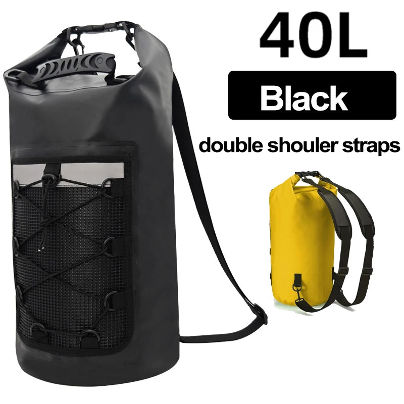 Waterproof Dry Bag Backpack 10L 20L - PVC Shoulder Pack for Kayaking, Surfing, Rafting, Trekking & Boating