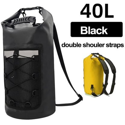 Waterproof Dry Bag Backpack 10L 20L - PVC Shoulder Pack for Kayaking, Surfing, Rafting, Trekking & Boating