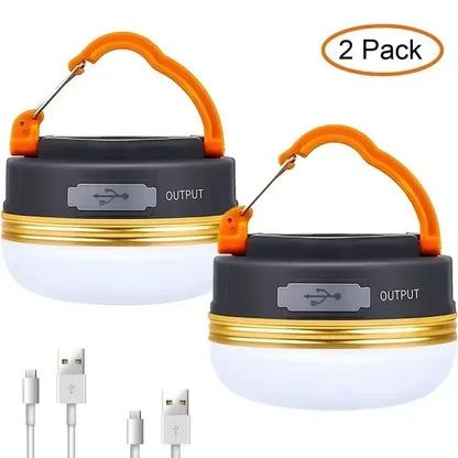 Portable 10W COB+LED Outdoor Lantern - 1800mAh USB Rechargeable Camping Light for Hiking, Fishing & Night Adventures