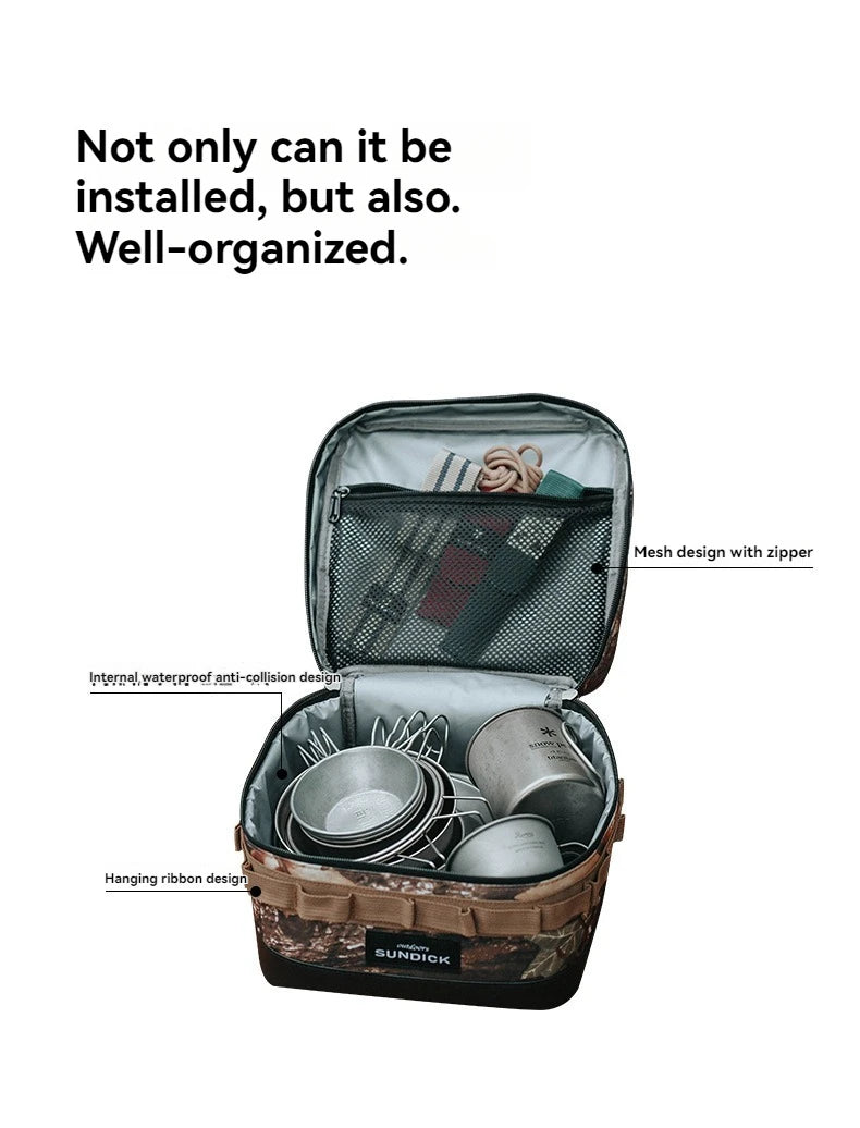 Premium 900D Waterproof Thermal Picnic Cooler Bag - Large Camping Travel Organizer for BBQ & Outdoor Family Activities