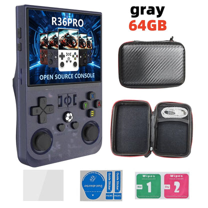 Retro Handheld Game Console R36S - 3.5" IPS Screen - 128GB Storage - Linux System - Portable Pocket Player (R36 Ultra/PRO)