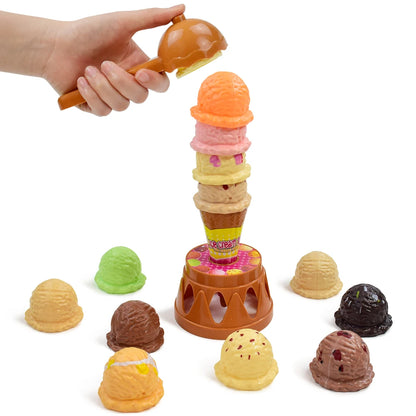Pretend Play Ice Cream Stacking Set - Educational Kitchen Toy for Kids