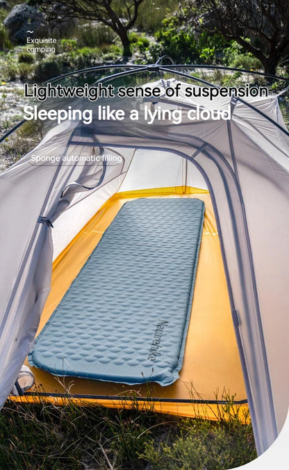 Ultralight Self-Inflating Air Mattress - Quick Folding Portable Camping Bed