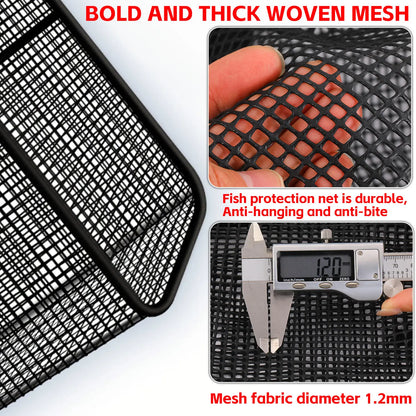 Foldable Fishing Cage Net - Collapsible Fish Trap for Carp, Shrimp, Crayfish & Lobster