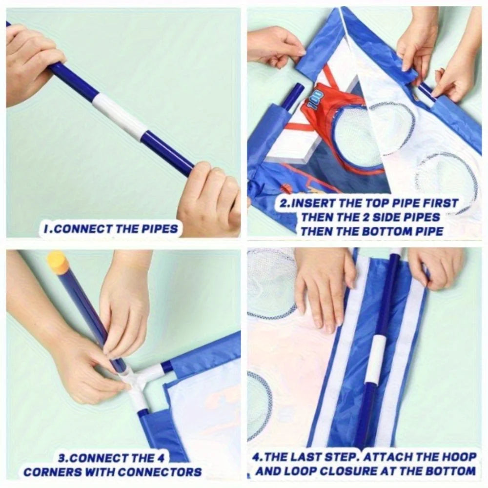 Portable Bean Bag Toss Game Set - Sandbag Throwing Game for Kids Ages 3+ and Adults