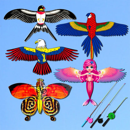 Mini Plastic Kite | 40cm | Hand Brake | Outdoor Fun | Sports Toys | Kites for Kids | Gifts