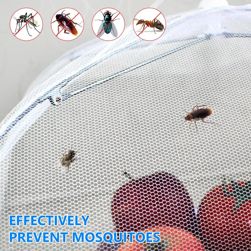Pop-Up Mesh Food Cover - Collapsible Insect Protection Tent for Outdoor Dining