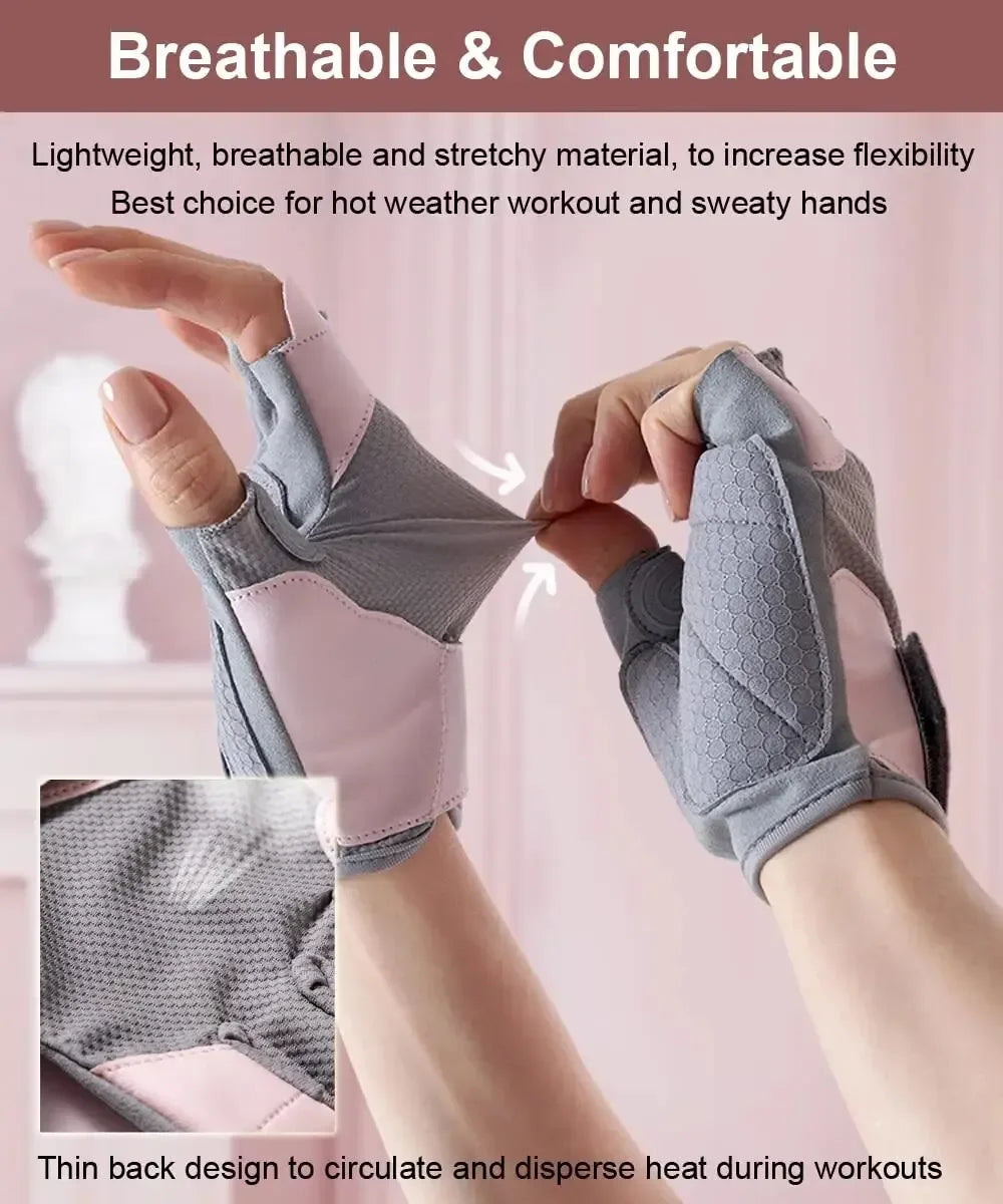Lightweight Workout Gloves with Excellent Grip - Unisex - Weightlifting, Cycling, Exercise, Training, Fitness & Rowing