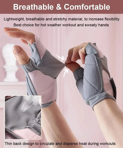Lightweight Workout Gloves with Excellent Grip - Unisex - Weightlifting, Cycling, Exercise, Training, Fitness & Rowing